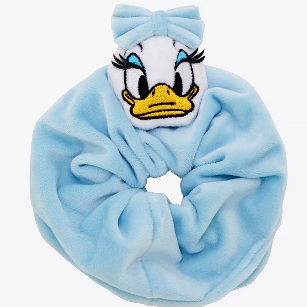 Blue Daisy Duck Plush Scrunchie